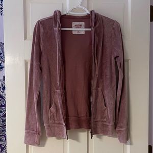 Mossimo Pink Velvet Hoodie